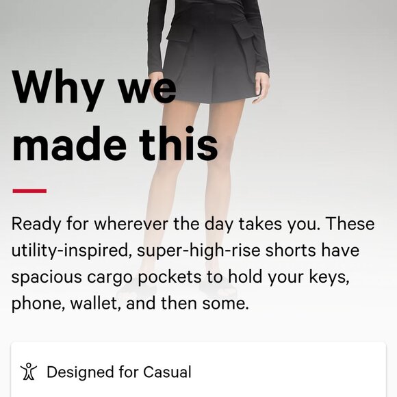 Lululemon Relaxed-Fit Super-High-Rise Cargo Short 4" - Picture 12 of 15